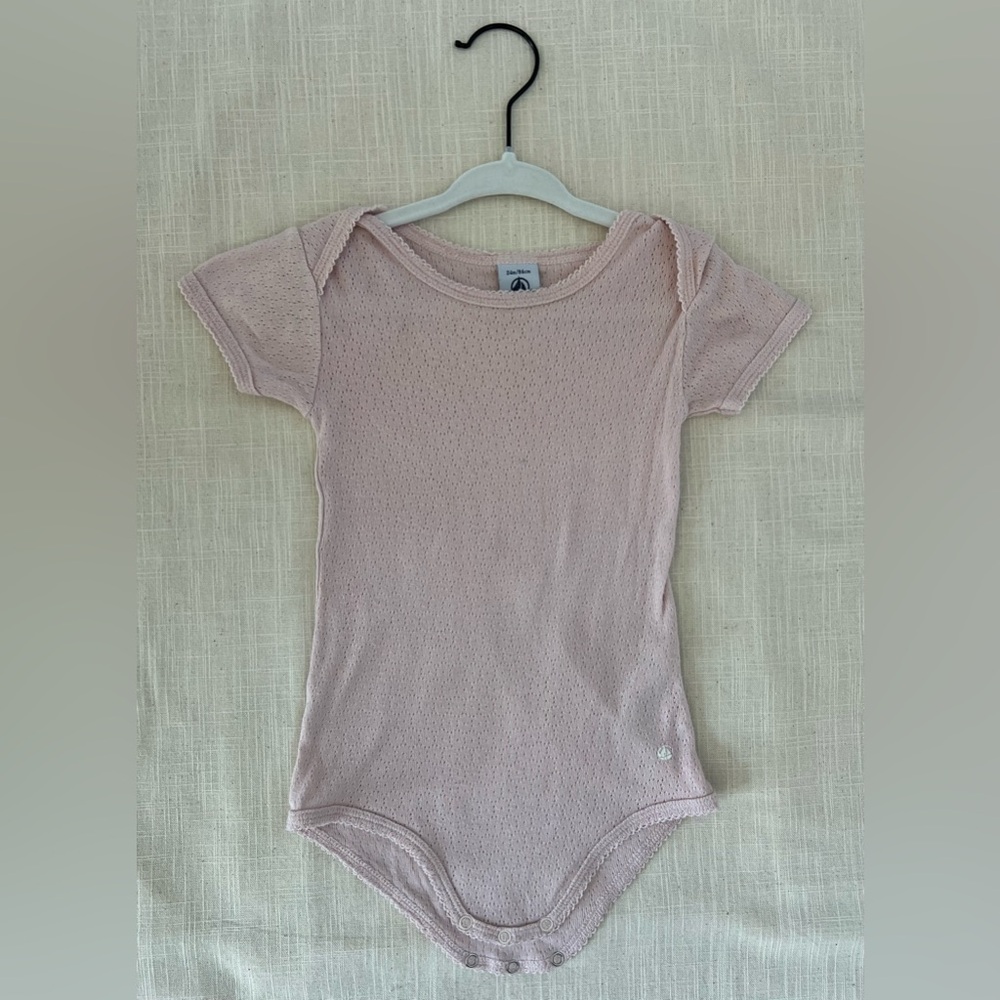 Petit Bateau Pink Bodysuit One Piece